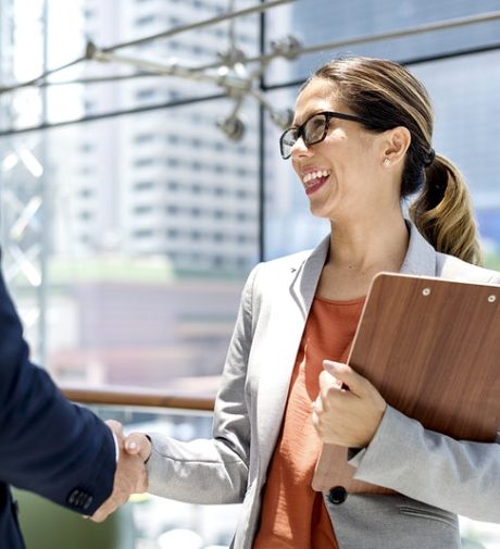 Handshake Greeting Corporate Business People Concept
